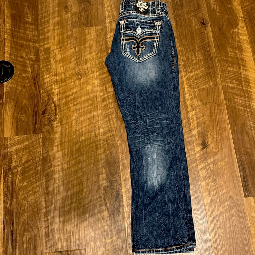 Rock revival jeans waist 32 inseam 30 erkal straight